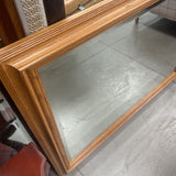 Beveled Mirror w/Wood Frame