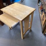 Beveled Mirror w/Wood Frame