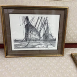 Ship Drawing by John A Noble