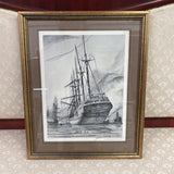 Ship Drawing by John A Noble