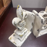 Metal Fleur di Lis Bookends
