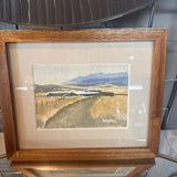 "Spring Valley Birthing Sheds" original Watercolor by Linda Helmich
