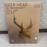 Deer Head 3D Papercraft Wall Art Kit