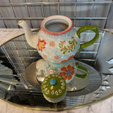 Ceramic Floral Tea Pot