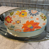 Ceramic Floral Platter