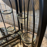 Tri-fold Wrought Iron Candle Holder