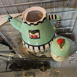 Retro Cherry Tea Pot