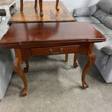 Wood Expandable Game Table w/Drawer