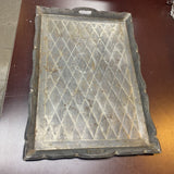 Mexican Vintage Tin Tray (Tin over Wood)