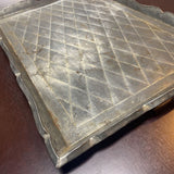 Mexican Vintage Tin Tray (Tin over Wood)