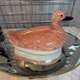 Ceramic Duck Shaped Covered Dish