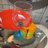 Melamine Plates w Drink Holder - Set of 9 Plates