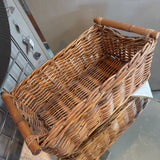 Rectangle Basket w Wood Handles