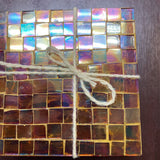 Set of 5 Glass Tile Coasters