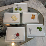 Appetizer Plates set of 5 by CB2