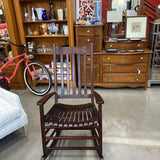 Dark Wood Rocking Chair