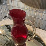 Red Glass Pitcher