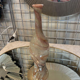 Frosted Glass Swirl Vase