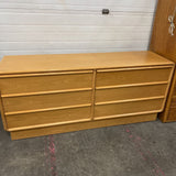 6 Drawer Retro Beechwood Dresser