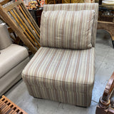 Armless Upholstered Club Chair
