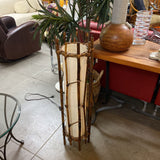 Bamboo Canvas Floor Lamp