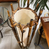 Bamboo Canvas Floor Lamp