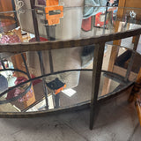 Clairmont Metal & Glass Coffee Table by Crate & Barrel