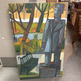 Men in the Park - Expressionist Artist Paul Solevad