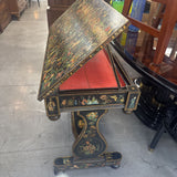 Lacquered & Giltwood Chinoiserie-Style Console w Drawer - Made in England