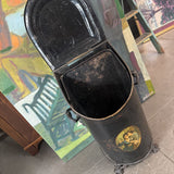 Metal Victorian Era Tole Coal-Scuttle