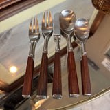 'Wood Accent' Teak MCM Flatware by Dansk