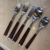 'Wood Accent' Teak MCM Flatware by Dansk
