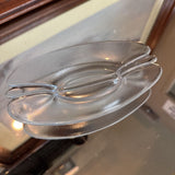 Danish Oval Glass Dish by Holmegaard Glass