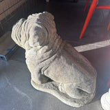 Concrete Bulldog Statue