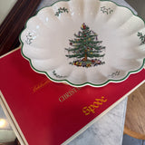 Christmas Tree Scalloped Tray by Spode