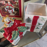 Christmas Tree Bear Covered Box by Spode