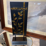 Bronze Embellished Leaf Art Stand