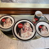 4 pcs Set of CocaCola Retro Dishware