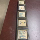 Set of 5 Mini Framed Illustrations of London Landmarks
