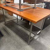 Wood Dining Table w/Metal Legs