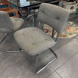 Vintage Cantilever Desk Chair - Upholstered