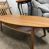 Surf Board Coffee Table w/Woven Shelf