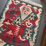 Hand-Knotted Oushak Rug