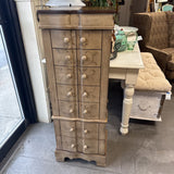 Standing Jewelry Cabinet w 8 drawers & Hanging