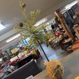 Tree w Pinecones & Burlap Wrap Bottom