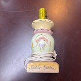 Hand-Painted Ceramic "Rabbit's Garden" Small Lamp