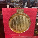 Set of 4 Gold Charger Plates