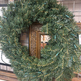 Lighted Green Wreath