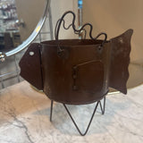 Metal Fish Planter