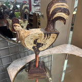 Folk Art Painted Wood Chicken
